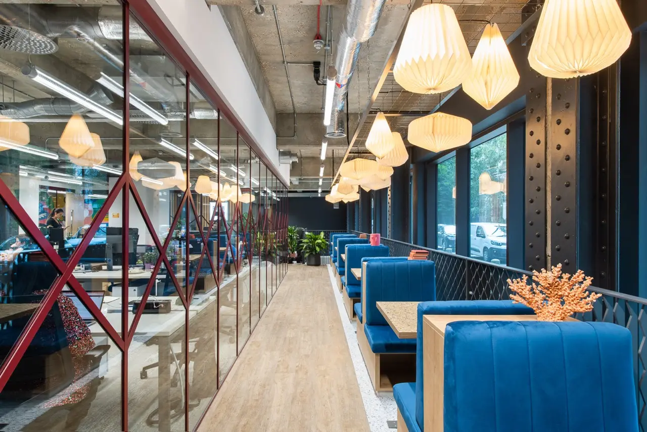 Coworking area and breakout space in Runway East Aldgate East