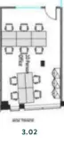 Floor plan of full time office workspace in Industrious 24 Chiswell Street