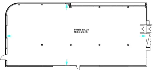 Floor plan of full time office workspace in Swan Court