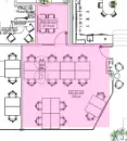 Floor plan of full time office workspace in Runway East Aldgate East