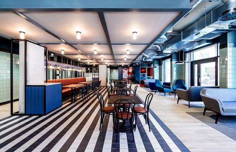 Coworking area and breakout space in Lock Studios