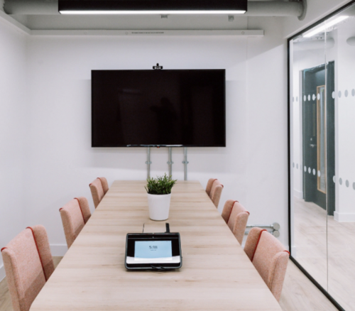 Meeting room for hire in London in Huckletree Soho