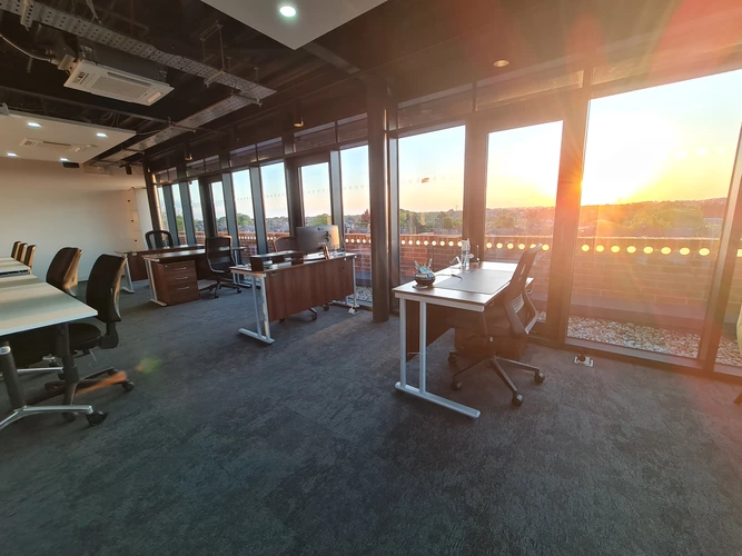 Coworking area and breakout space in Harrow Business Centre